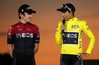 Geraint Thomas and Egan Bernal (Team Ineos)