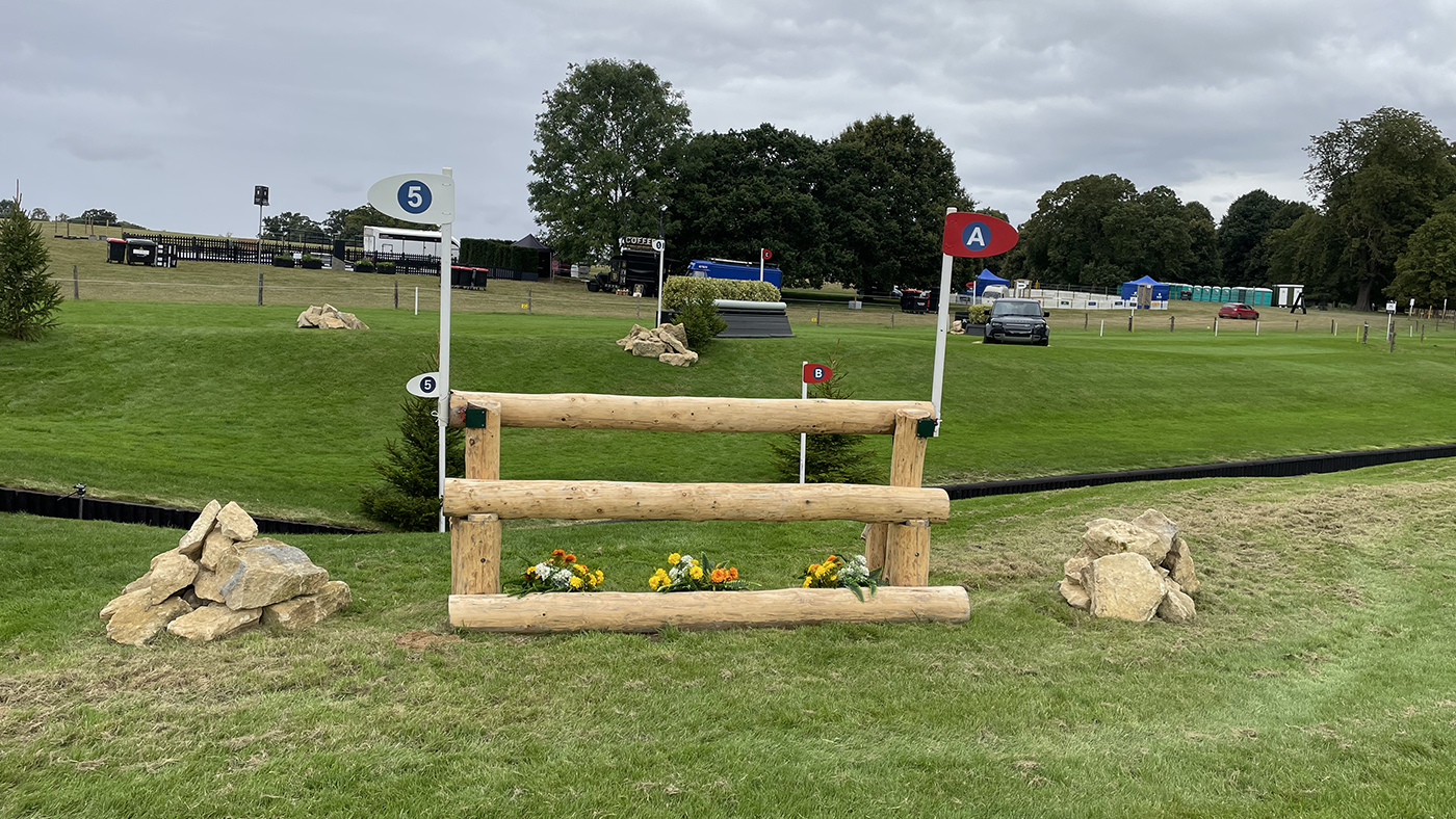 Burghley Horse Trials cross-country course fence 5a