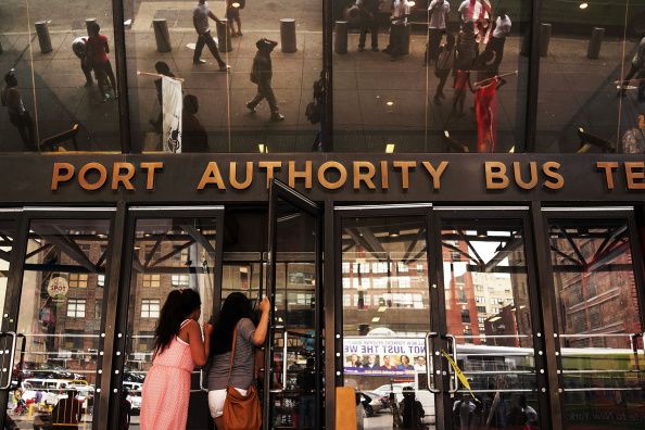 An explosion was reported in the subway near Port Authority in New York City.