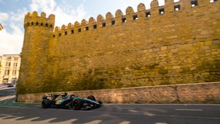 Mercedes driver Kimi Antonelli in action at the 2026 Azerbaijan Grand Prix