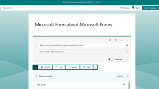 Microsoft Form about Microsoft Forms