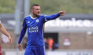 Leicester City season preview 2023/24 amie Vardy of Leicester City looks on during the Pre-Season Friendly between Northampton Town and Leicester City at Sixfields on July 15, 2023 in Northampton, England.