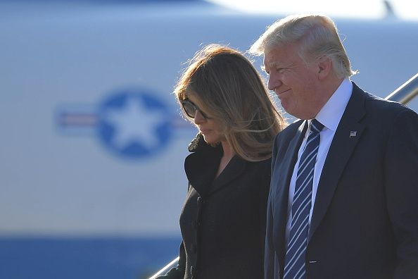 Melania and Donald Trump.