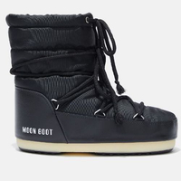 $152 Quilted Logo-Print Ankle Moon Boots