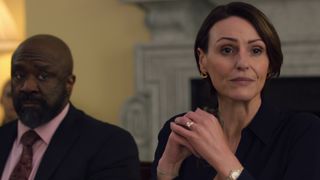 Kofi sits with Abigail in Hostage