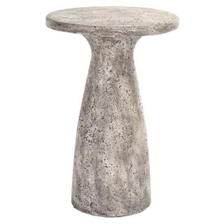 Eduard Industrial Concrete Round Outdoor Drink Table