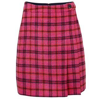 pink tartan skirt
