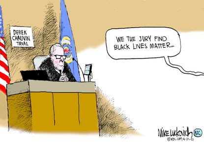 Editorial Cartoon U.S. chauvin guilty george floyd black lives matter&nbsp;