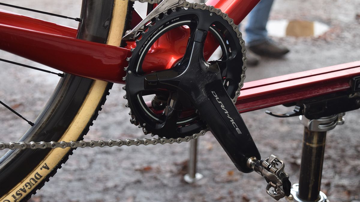 The crankset takes plenty of abuse throughout the season