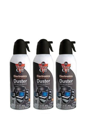 dust off compressed gas duster on a white background