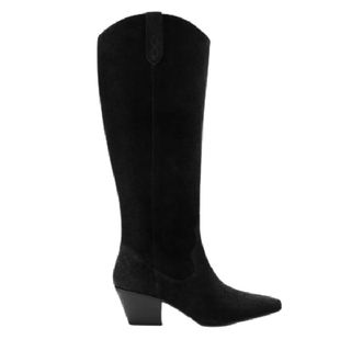 Duo Boots Saffron Knee High Boots in Black Suede