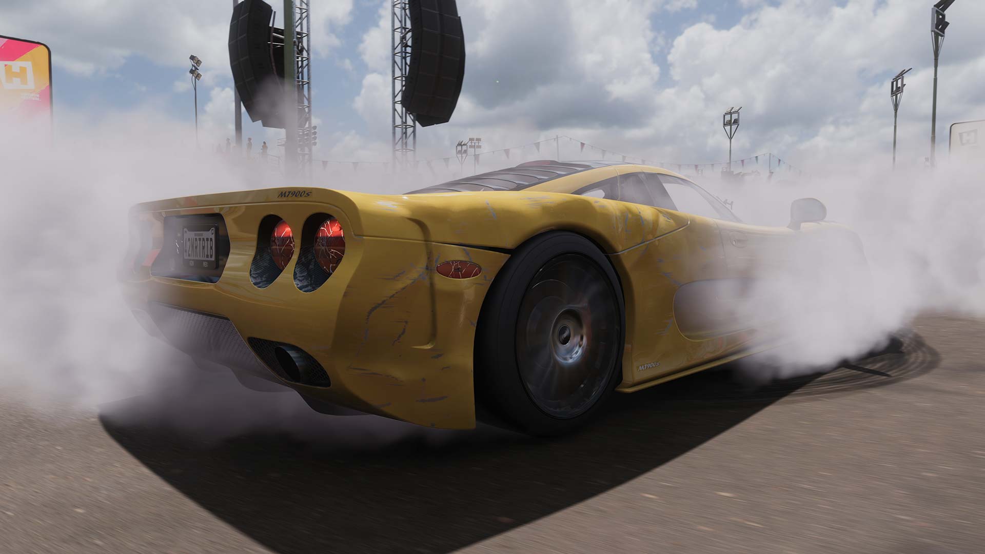 A screenshot from Forza Horizon 5 showing a Mosler MT900S