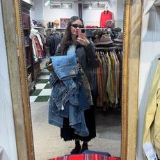 Molly Dickson takes a mirror selfie