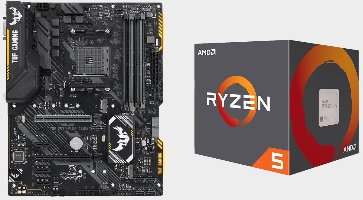 Get a Ryzen 5 2600X and Asus TUF X470-Plus Gaming 