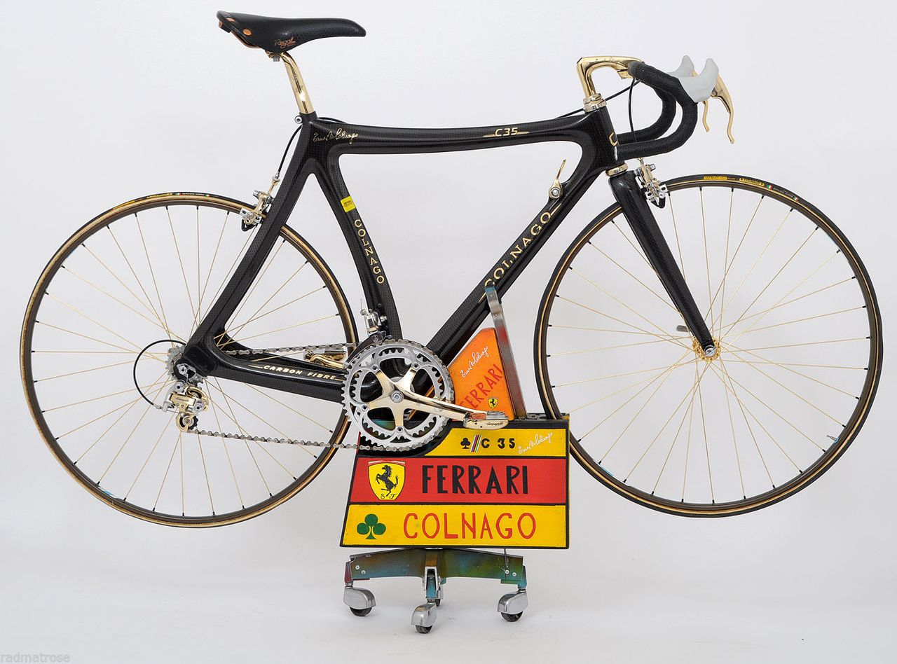 This Colnago c35 Ferrari pre-production prototype is available to buy on eBay &ndash; at a price, of course