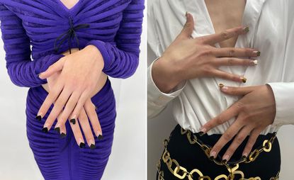 Ama Quashie nail designs for Alaïa winter/spring 2023
