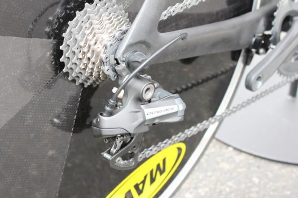 Shimano's Di2 is standard for both the Garmin-Transitions team and 2011 production models.