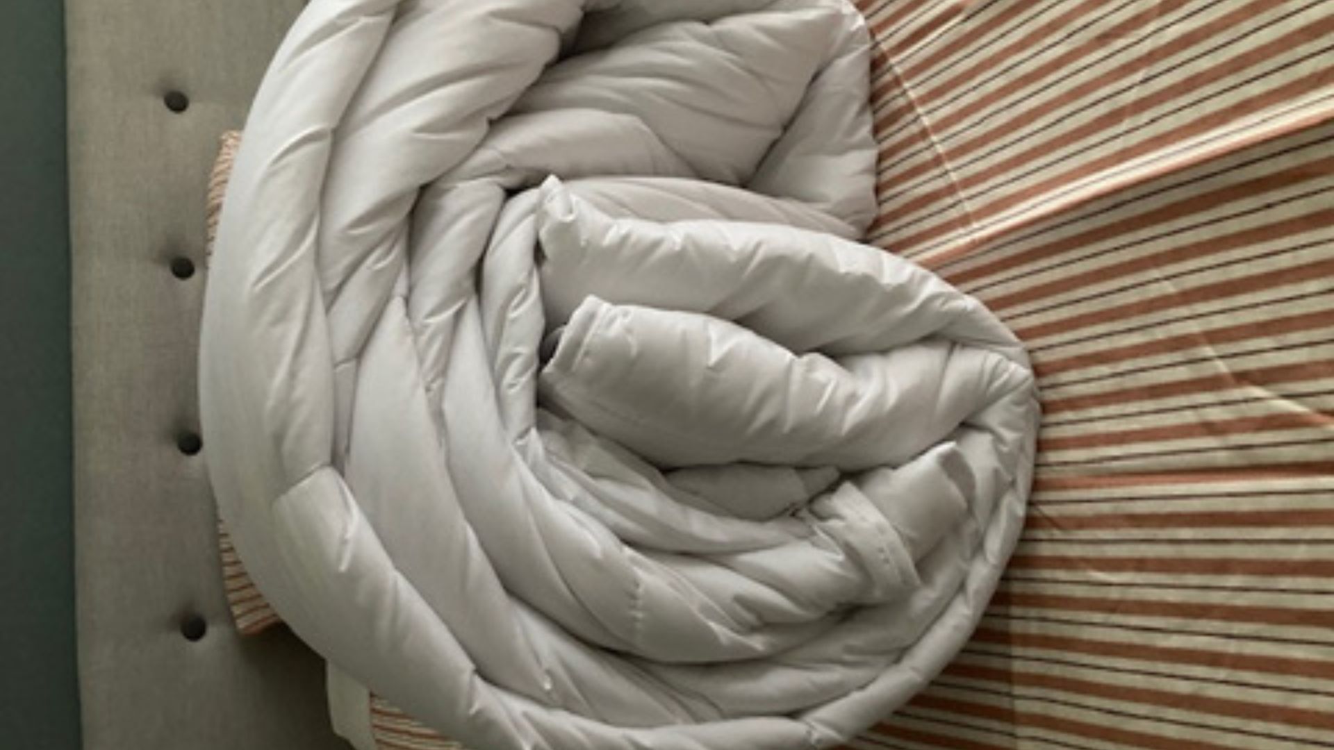 Emma All Seasons Customisable Duvet in Linda's home