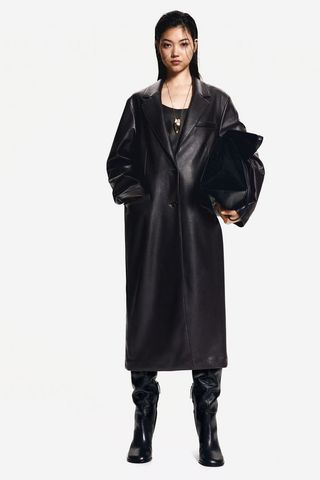 Oversized Coated Coat