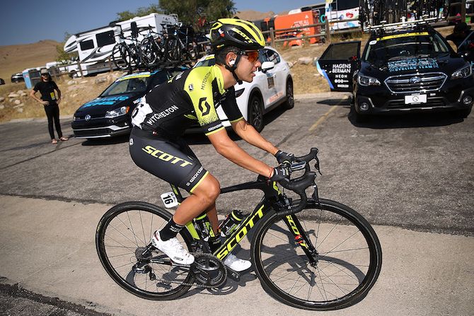 Brayan Chaves - brother of Esteban - at the 2018 Tour of Utah