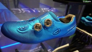 Shimano tweaked its S-Phyre RC-9, with slightly more give to the material around the metatarsals