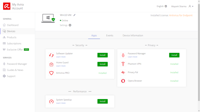 Avira Antivirus for Endpoint 3