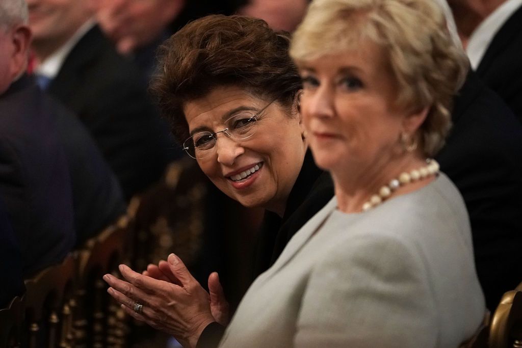 Jovita Carranza and Linda McMahon.