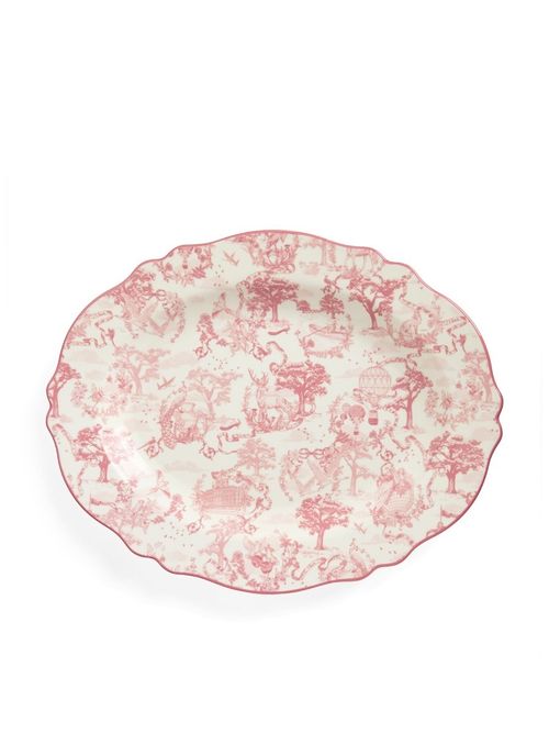 Bone China Toile Platter