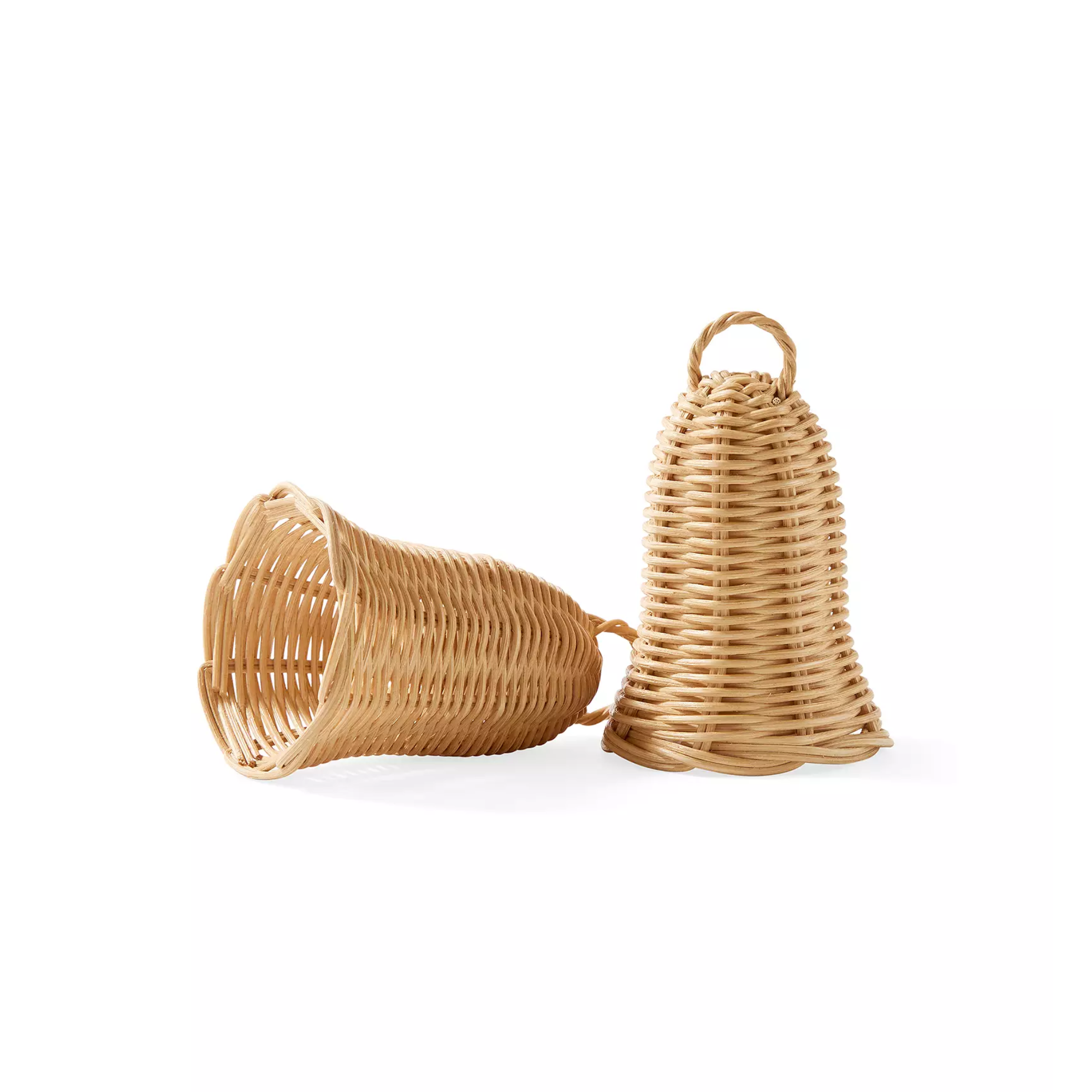 a pair of rattan bells