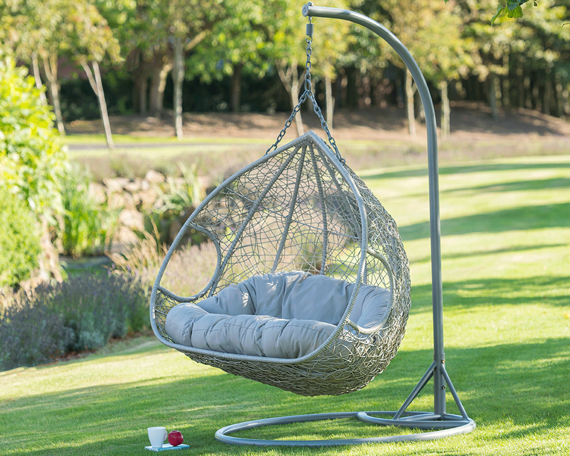 B&M hanging egg chairs are back in stock with a new design Gardeningetc