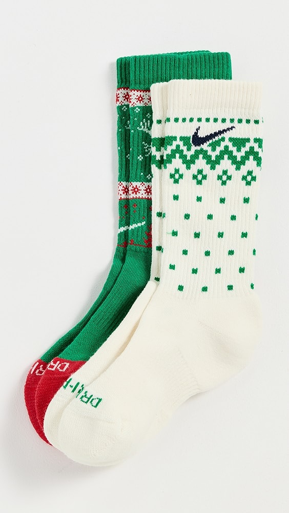 Nike Nike Everyday Plus Cushioned Training Crew Socks 2 Pack