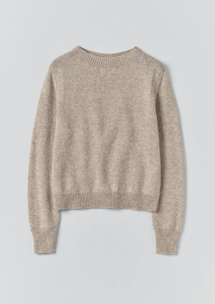 Heathery Wool Sweater | Oatmeal