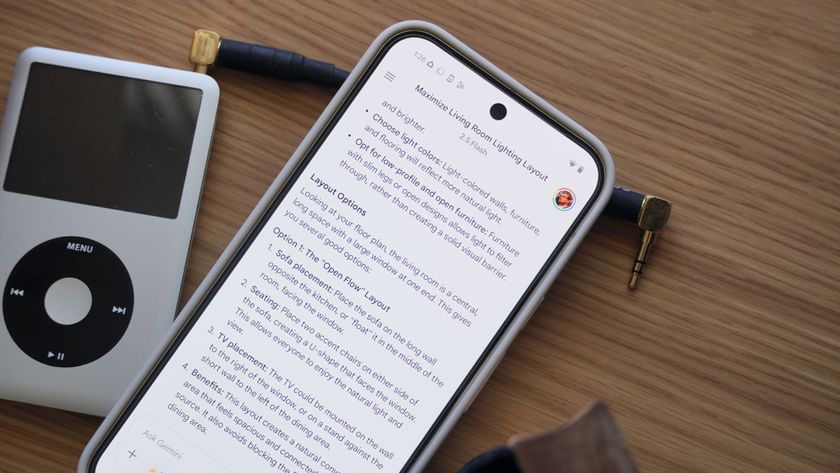 Gemini chats showing interior design tips on a Google Pixel 9 Pro XL.