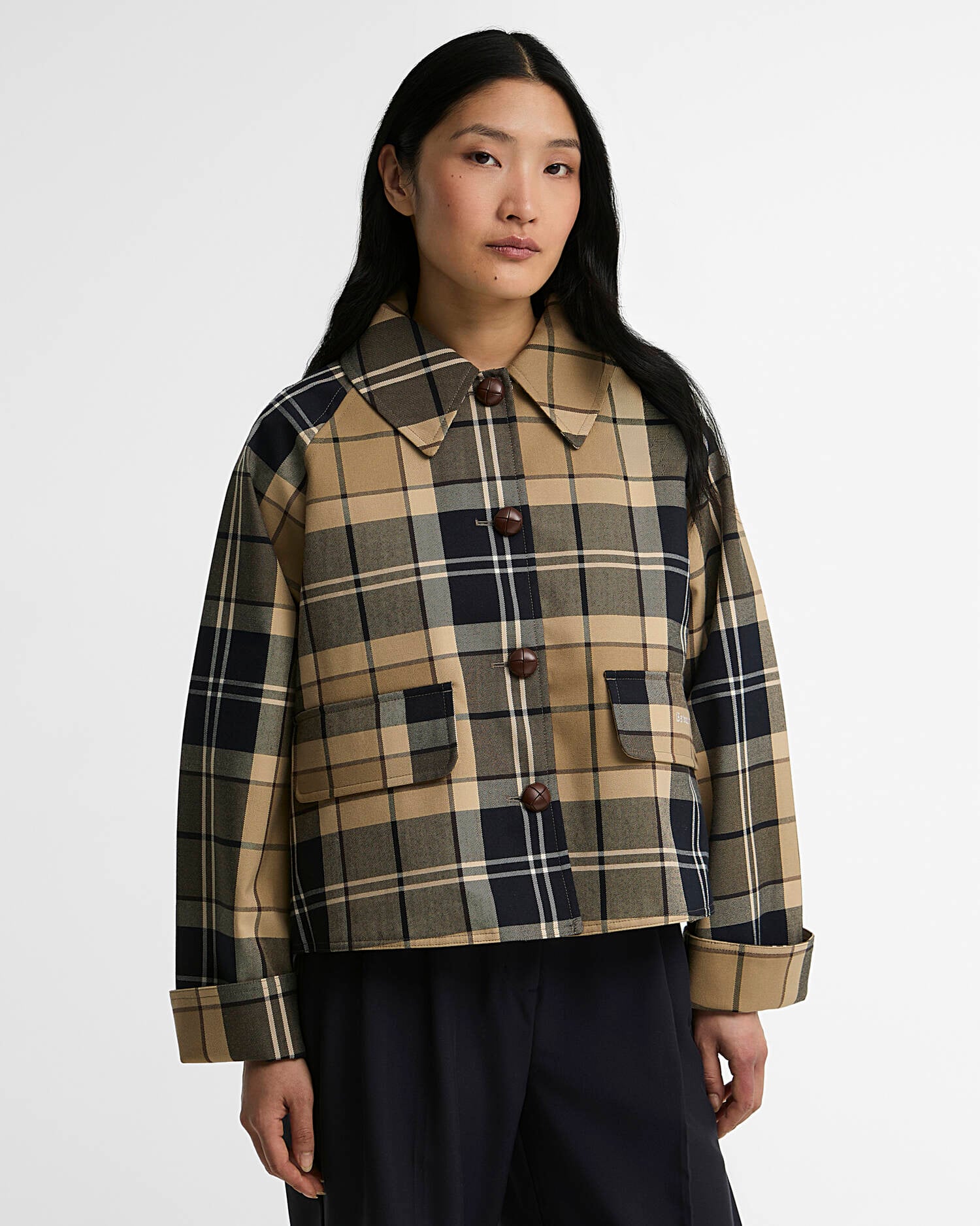 Delilah Tartan Showerproof Jacket