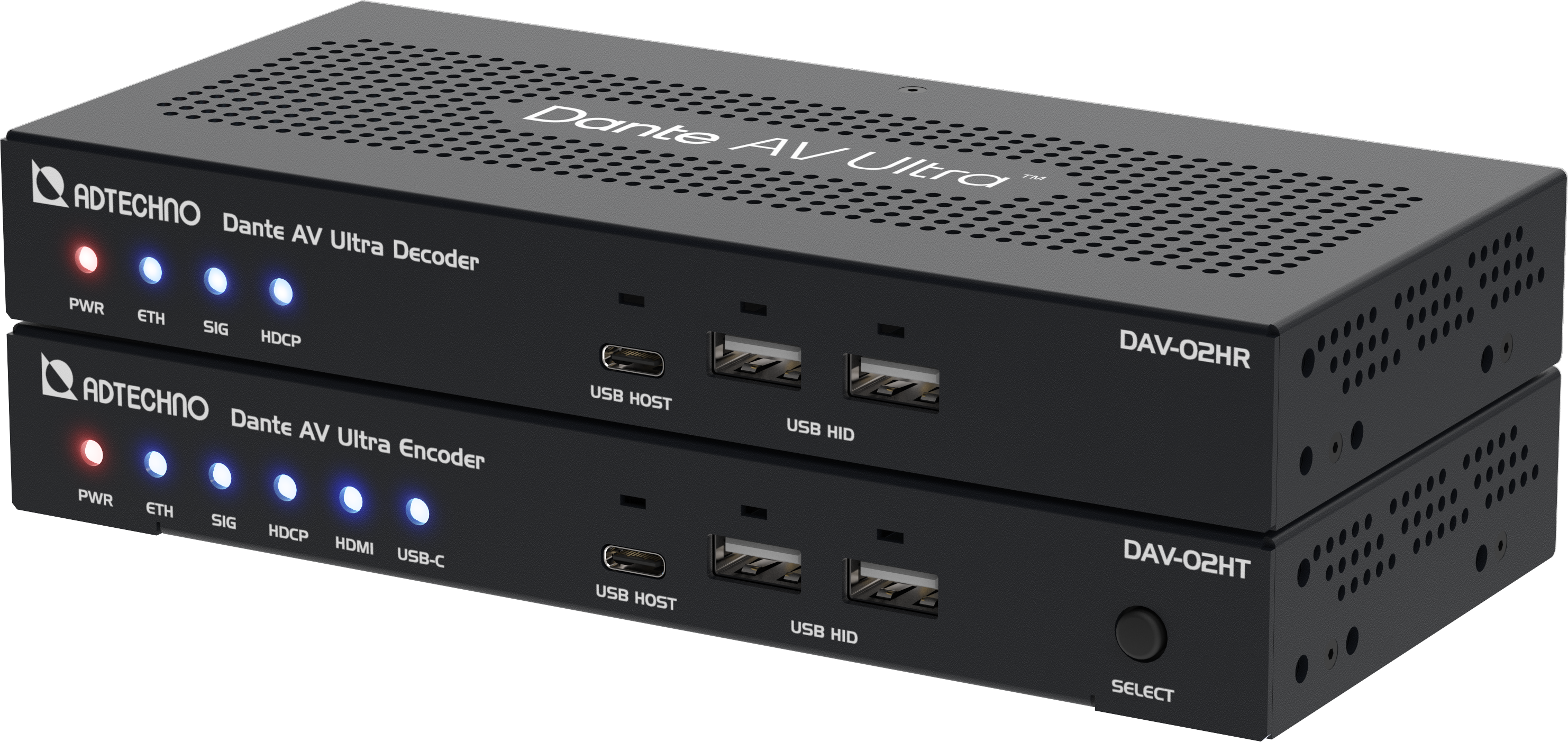 ADTECHNO - Dante AV Ultra Encoder and Decoder DAV-02 Series