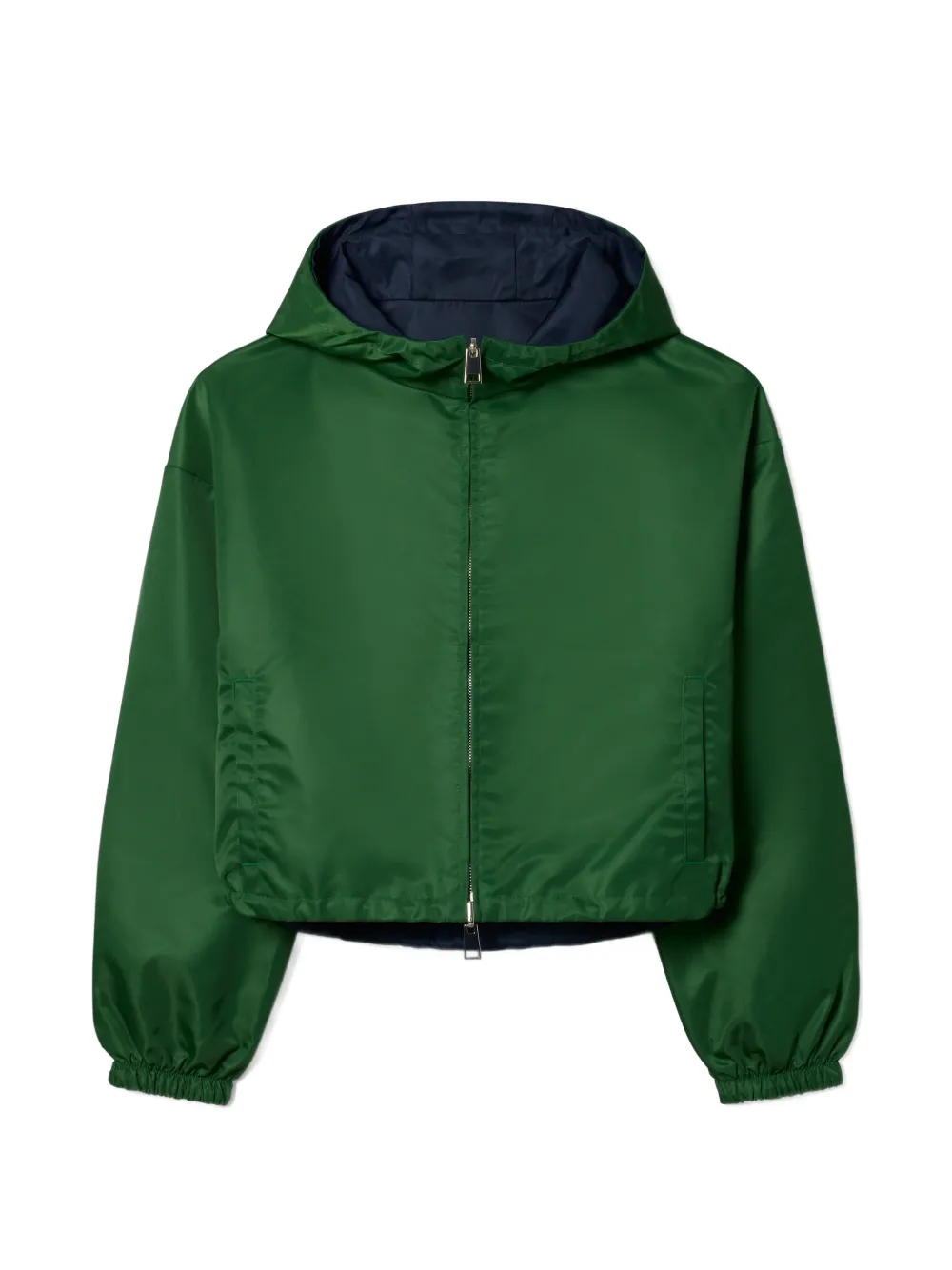 Reversible Cropped Nylon Jacket