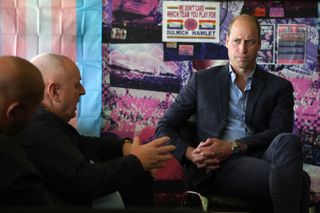 Prince William, Duke of Cambridge, President of the Football Association, during his visit to Dulwich Hamlet FC