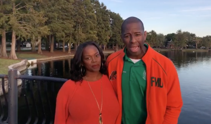 Tallahassee Mayor Andrew Gillum and his wife.