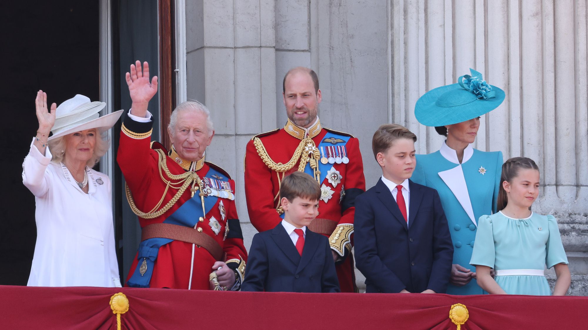 The royal family attend Trooping the Colour in 2025