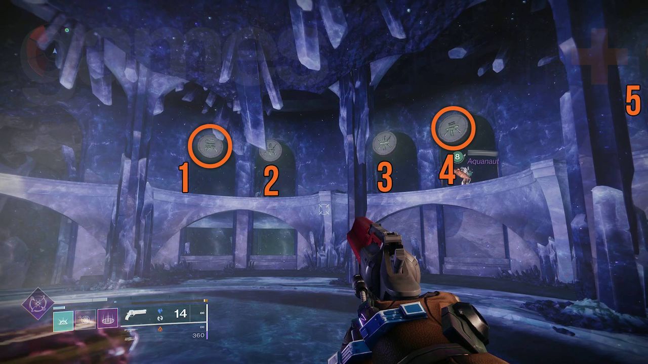 Destiny 2 Facet of Justice puzzle hive symbols 1-5