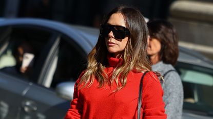 Victoria Beckham is seen on March 02, 2026 in Paris, France.