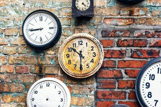 Clocks on a wall 