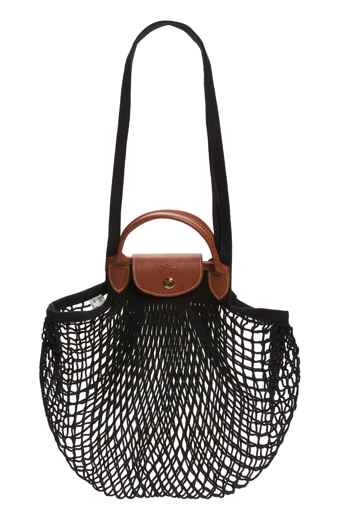 Longchamp Le Pliage Filet Knit Shoulder Bag