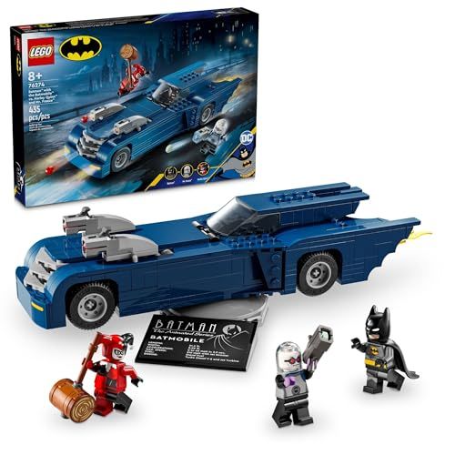 Batman With the Batmobile Vs. Harley Quinn & Mr. Freeze