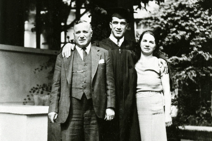 Cesare, Rosa and Robert Mondavi