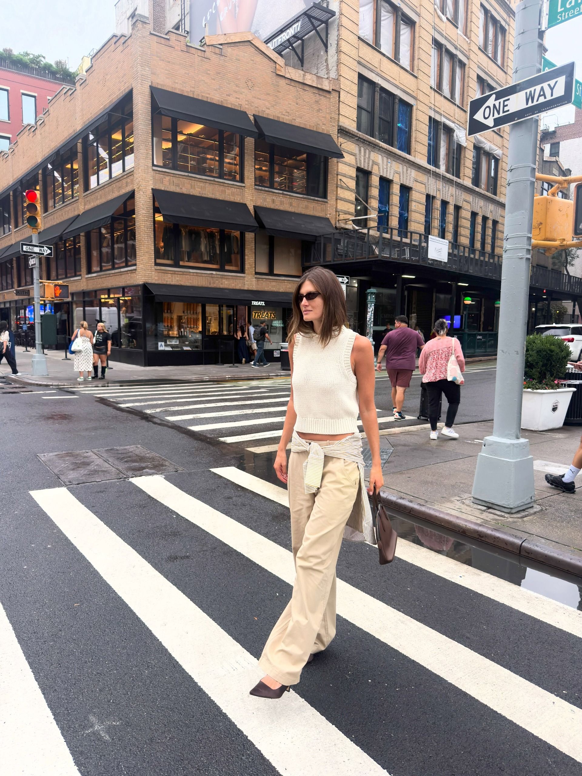 An image of a woman wearing updated fall outfit 2026