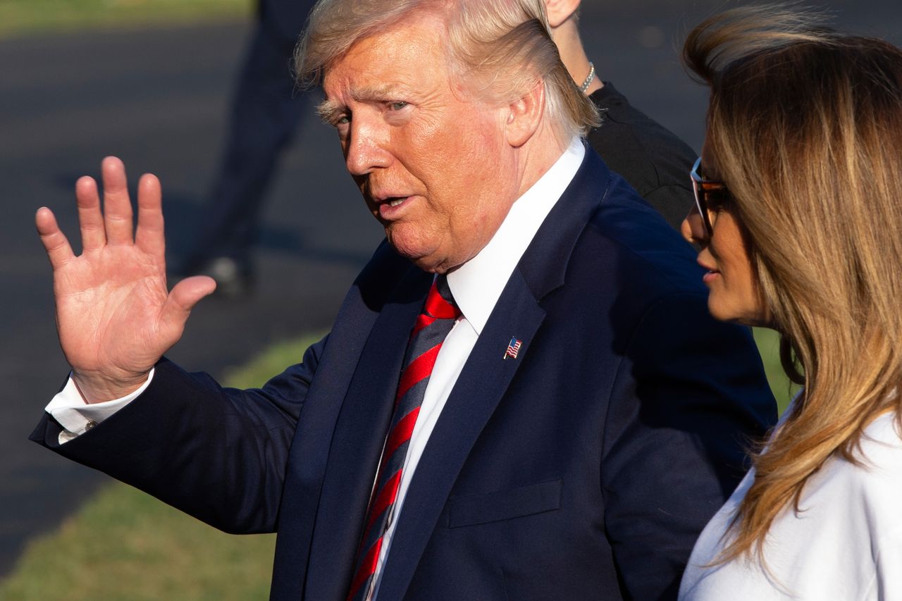 President Trump and First Lady Melania Trump.