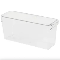 IKEA KLIPPKAKTUS Storage box for fridge, clear, 12 &frac12;x4x5 &frac12; "