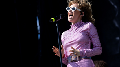 Suki Waterhouse performs onstage during weekend one, day three of Austin City Limits Music Festival at Zilker Park on October 08, 2023 in Austin, Texas