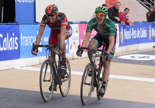 The battle for second at Paris-Roubaix was a tight one